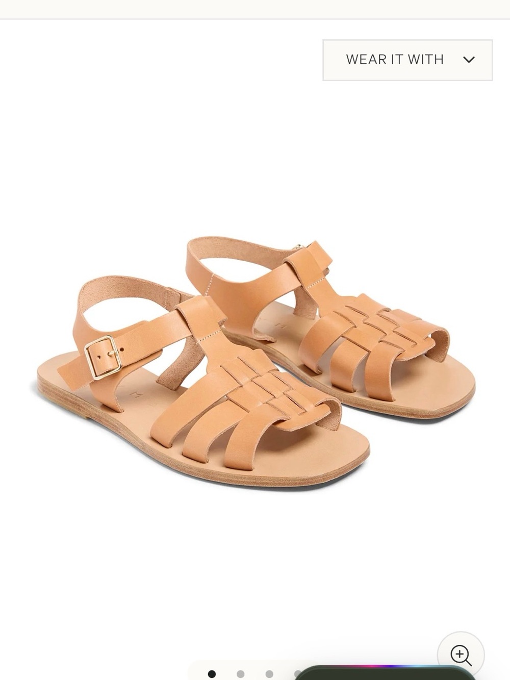 Kyma Kea Square Sandal - Natural